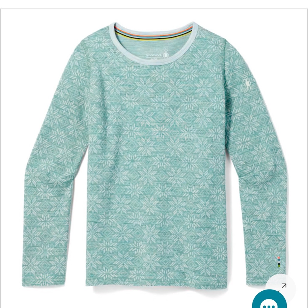 Smartwool Kids Classic Thermal Merino Wool Base Layer Set. Size small.